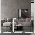 Baby Gate for Doorways Stairs Hallway 85.8-90.5 Inch Wide, Walk Through Child Gates with Pressure Mounted Extention Kit, Indoor Safety Child Gates for Kids or Pets | Long Large Walk Through Child Gates with Pressure Mounted Extention Kit, Indoor Safety...