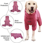 Dog Pajamas for Large Dogs,Extra Large Stretch, Suitable for Adult, Medium-Sized Dogs, Large Pet Jumpsuit Four-Legged Dog Clothes, Pet Clothing. (Red Color, 6XL)