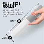 Plus XL Retractable Lint Remover & Pet Hair Roller for Clothes – Refillable & Reusable Lint Roller with 140 Extra Sticky Tear-Off Sheets – Value Pack, Light Grey