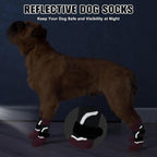 BEAUTYZOO Dog Socks to Prevent Licking Paws for Hardwood Floors Anti Slip, Dog Shoes Booties for Hot/Cold Pavement,Grippy Boots & Paw Protectors Traction Control for Small Medium Large Senior Dogs