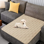 Tcksstex Waterproof and Non-Slip Dog Bed Cover and Pet Blanket Sofa Pet Bed Mat ，car Incontinence Mattress Protectors Furniture Couch Cover for Most Cats Dogs,Pets（52x82-Beige）