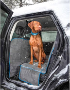 Kurgo Coast to Coast Hammock, Heather Grey, 55" Wide | Full-Coverage Seat Cover with Rufftex Floor Guard, Protects from Muddy Paws & Pet Hair, Water & Stain Resistant, Secure Fit