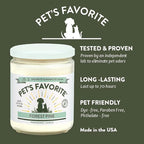 Pet's Favorite Pet Odor Candle, Clean Burning, Long Lasting Scented Candles with a Cotton Wick. (Pumpkin Spice and Forest Pine, Pack of 2)