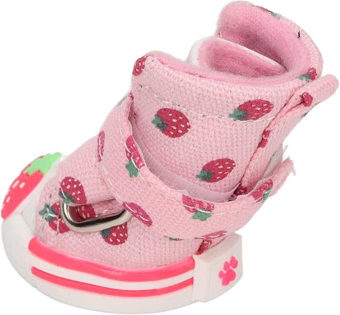 Dog ShoesDog BootsStrawberry Dog Boots Dog BootsDog orPet Shoes Dog Shoes Dog Shoes Slip Breathable e Strawberry Dog Boots for Sm Dogs Teddy hon Pomeranianpuppy Socks/Shoes for Small Dogs