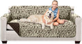 Sofa Shield® Couch Slip Covers for Dogs, Reversible Furniture Protector with Strap, Stain and Tear Resistant Cushion Cover, 70 inch Seat, Machine Washable Slipcover Pets, Cats, Chocolate Dog Pattern