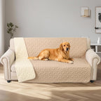Ameritex Pet Bed Cover Dog Bed Blanket for Sofa and Furniture Waterproof New Pattern Design (40x50 Inch, Beige)