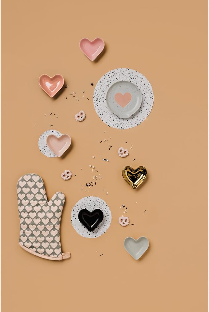 Jubilee Stoneware Pinch Bowls, Heart