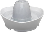 PetSafe Ceramic Pet Fountain – for Cats and Small Dogs – 60 Oz Water Capacity – Whisper-Quiet Water Flow – Great for Shy or Timid Pets – Fresh, Filtered Water