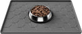 Pieviev Silicone Dog Cat Food Bowl Mat, Waterproof Raised Edge, 16'' x 12'' | Food-Grade Bpa-Free Pet Food Mat, Waterproof & Non-Slip, Raised Edges Contains Spills & Drips, Fits Pet Bowls and Fountains