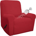 Easy-Going 100% Waterproof Recliner Chair Cover，1-Piece Recliner Slipcover | Dual Waterproof Couch Cover for Recliner，Leakproof Furniture Protector for Kids Pets Dog Cat Daily Stain, Christmas Red