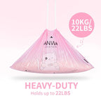 ANWA 120 Count Cat Litter Box Liners for Automatic Cat Litter Box and Litter Box Robot 4/5, Heavy-Duty, Extra Thick, Economy Bulk Pack, Pink