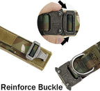 Tactical Dog Collar and Leash Set for Large Dogs with Control Handle，Camo | 1000D Heavy-Duty Nylon Fabric,Quick-Release Metal Buckle,Adjustable Fit,Soft-Padded Webbing,D-Ring,for Training & Hiking,XL