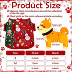 Saintrygo 6 Pieces Christmas Clothes for Dog, M (5.5-8.8lbs) - Image 2