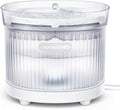 HomeRunPet Cat Water Fountain Porcelain-Tray with Wireless Pump, 68oz | 20dB Ultra Quiet, Detachable Design for Easy Cleaning, Filter Included, Water Fountain for Cats Indoor
