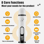 Silent Pets Nail Grinder with 2 Lights and 3 Speeds,Cordless Nail Trimmers | Rechargeable Dog Nail Trimmers,Painless Paws Grooming Pro for Small Medium Large Dogs & Cats (2 Replacement Heads)