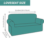 YEMYHOM Couch Cover Latest Jacquard Design High Stretch Sofa Covers for 2 Cushion Couch, Pet Dog Cat Proof Loveseat Slipcover Non Slip Magic Elastic Furniture Protector (Medium, Leaf Patten Black)