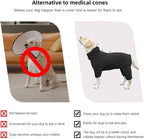 Dog Pajamas for Large Dogs, Extra Large Stretch, Suitable for Adult Medium-Sized Dogs, Large Pet Jumpsuit Four-Legged Dog Clothes, Surgical Recovery Pet Clothing (Black, 6XL)