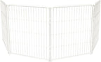 FXW Homeplus Indoor Dog Playpen, 32" H, 4 Panels, for Small & Medium Dogs | Stress-free play, Heavy-duty, Semi-open design, Easy setup, Threshold-free gate, Expandable, Patented