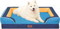 Comfort Expression Orthopedic Dog Beds for Large Sized Dog with Bolster | Waterproof Dog Couch Bed with Washable Cover & Non-Slip Bottom, Supportive Egg Crate Foam Large Pet Bed, 36x27 Inch