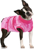 FUAMEY Dog Surgery Suit, Surgical Suit for Dogs, Dog Onesie for Surgery | Cone Collar Alternative, Abdominal Wound Protector, Anti Lick Suit, Soft Dog Bodysuit after Surgery Female Male, Rose Dye L