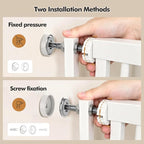 51-inch Extra Tall Pet Gate for Cats & Dogs,White | Fits widths of 31.5-42.5“,Extra Tall Design, Pressure/Screw mounted, Suitable for stairs and doorways