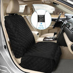 Bark Lover Deluxe Dog Seat Cover for Front Seat-More Durable Spill-Resistant Front Seat Protector, High Heat Resistant and Nonslip Front Seat Cover for Dogs Kids, Universal Size (Black,1 Pack)