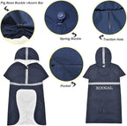 Hooded Pet Dog Raincoat for Small Sized Apparel Poncho Waterproof,Dog Clothes,Dog Jacket, Dog Raincoats Jacket for Small Sized Dogs(Navy Blue,2XL)