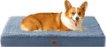 EHEYCIGA Orthopedic Dog Bed Large with Removable Washable Cover,35x23 | Egg Crate Foam Support,Durable Oxford fabric,Non-Slip Bottom,Machine Washable,Soft Waterproof Plush Pet Bed Mat For Crate