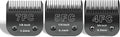 Black Detachable Dog Blades Set Compatible with Andis/Oster A5 Grooming | Compatible with wahl km10 dog clipper,Made of Stainless Steel Blade,Include 7FC+5FC+4FC,3 Pack