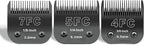 Black Detachable Dog Blades Set Compatible with Andis/Oster A5 Grooming | Compatible with wahl km10 dog clipper,Made of Stainless Steel Blade,Include 7FC+5FC+4FC,3 Pack