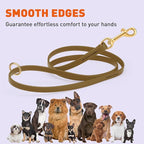 Viper Biothane K9 Working Dog Leash Waterproof Lead for Tracking Training Schutzhund Odor-Proof Long Line with Solid Brass Snap for Puppy Medium and Large Dogs 6ft, Coyote Brown