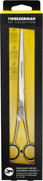 Tweezerman 9" Pet Grooming Shears-Safety Round Tips for Medium/Large Dogs