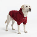 Spark Paws Dog Hoodie – Premium Dog Sweater for Small, Medium, and Large Dogs | Warm Outfits for French Bulldogs, Pitbull, Puppy, Winter Jacket Alternative - Burgundy - 3XL