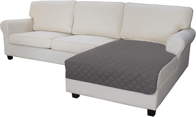 Easy-Going Sectional Couch Covers for Dogs L Shape Sofa Cover Reversible Sofa Slipcover Chaise Lounge Cover Furniture Protector Cover for Pets Dog Cat (42 x 68 inches, Gray/Gray) | Soft Sofa Slipcover For Dogs, Fits Left/Right Chaise Lounge Protector, ...