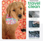 Molly Mutt 3-in-1 Back Seat Cover for Dogs, 100% Cotton Canvas Back Seat Hammock with Headrest Straps, Belt Slots, & Anchors, Non-Skid Cargo Area Cover, Machine Washable, No Harmful Chemicals, 56"x56"