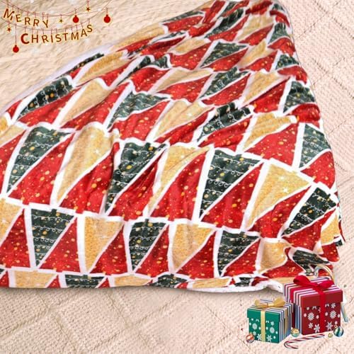 Gogreen Christmas Sherpa Fleece Twin Blanket for Couch Bed Sofa Adults -Soft and Warm Blanket for Winter, Thick and Fuzzy Throw Blanket (Twin - 60" x 80") - C - Image 3