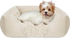 INVENHO Small Dog Bed Rectangle Washable Orthopedic Soft Calming Sleeping Durable Pet Cuddler with Anti-Slip Bottom