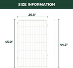 FXW Homeplus Indoor Dog Playpen, 45" H, 4 Panels, for Large Dogs | Stress-free play, Heavy-duty, Semi-open design, Easy setup, Threshold-free gate, Expandable, Patented