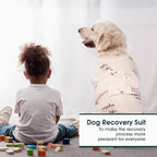 Kuoser Recovery Suit for Dogs Cats, Soft Dog Surgery Suit Female Male Spay | Professional Dog Onesie for Surgery, Substitute E-Collar & Cone, Prevent Licking Dog surgical suit Pet Neuter Suit