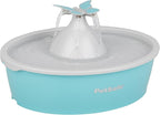 PetSafe Butterfly Cat Water Fountain, Pump & Filters, 50 oz Capacity | Butterfly Topper Creates 4 Water Streams, Replaceable Carbon and Foam Filter Keep Water Fresh and Clean