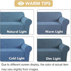 H.VERSAILTEX Armchair Cover High Stretch Sofa Slipcover 1 Piece Couch Covers for Sofa Durable Spandex Fabric Non Skid Machine Washable(Armchair 31"-40", Dusty Blue)