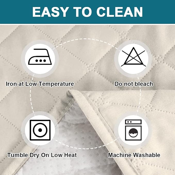 Turquoize 100% Waterproof Sofa Covers Couch Cover Sofa Cover for Dogs Couch Protector Triple Non-Slip Sofa Slipcover for 3 Cushion Couch Furniture Protector for Pets, Kids,Dog (Sofa 70", Ivory)