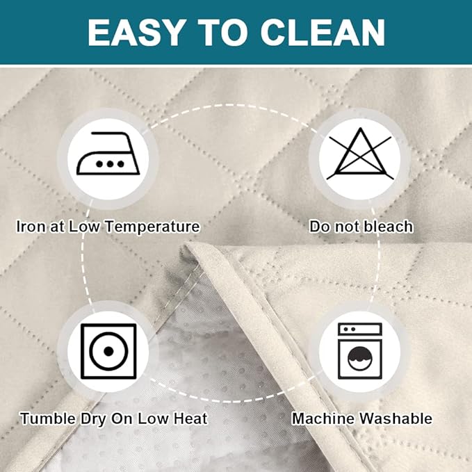 Turquoize 100% Waterproof Sofa Covers Couch Cover Sofa Cover for Dogs Couch Protector Triple Non-Slip Sofa Slipcover for 3 Cushion Couch Furniture Protector for Pets, Kids,Dog (XL Sofa 78", Ivory)