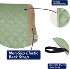PureFit Reversible Recliner Chair Covers Couch Covers for Dogs, 19 in | Sage Green/Ivory, Water Resistant Couch Protector, Washable Pet Couch Cover with Non Slip and Elastic Straps For Kids