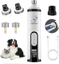 2026 Upgraded Silent Groom Pro Nail Grinder - 3-Speed Cordless Grooming Pro Nail Grinder, Pet Nail Trimmer with 2 LED Light,USB-C Rechargeable & 2 Grinding Wheels for Small Medium Large Dogs and Cats
