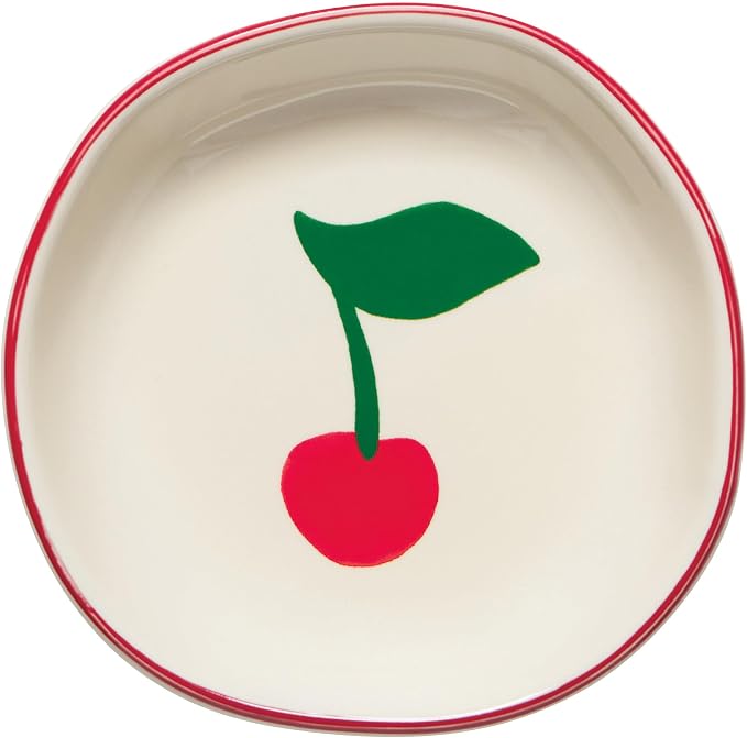 Jubilee Stoneware Pinch Bowls, Very Cherry