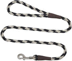 Mendota Pet Snap Leash - British-Style Braided Dog Lead, Made in The USA - Sandstone, 1/2 in x 6 ft - for Large Breeds