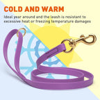 Viper Biothane K9 Working Dog Leash Waterproof Lead for Tracking Training Schutzhund Odor-Proof Long Line with Solid Brass Snap for Puppy Medium and Large Dogs 4ft, Amethyst Purple
