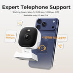 2K Cameras for Home Security,Indoor/Outdoor for Baby/Elder/Pet Monitoring with Phone app, Plug&Play,Color Night Vision,2-Way Audio&24/7 Recording,Support 128G Card (Not Included),6.56ft Wire