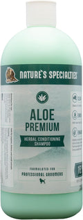 Nature's Specialties Aloe Premium Ultra Concentrated Dog Shampoo Conditioner for Pets, Makes up to 4 Gallons, Natural Choice for Professional Groomers, Herbal Aloe Infused Formula, Made in USA, 32 oz